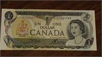 CANADIAN 1973 UNCIRCULATED $1.00 DOLLAR NOTE