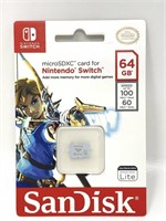 New Sandisk Nintendo Switch 64GB memory card