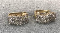 10kt Gold Diamond Earrings