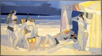 Camille Hilaire "The Bathers" Wool Tapestry