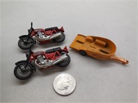 Matchbox Lesney #838 Honda Motorcycle Trailer