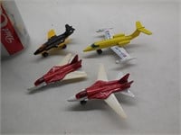 (4) Lesney Matchbox Planes, Swing Wing, Learjet,