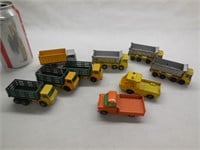 (10) Lesney Matchbox Trucks, 8-Wheel Tipper,
