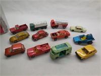 (12) Lesney Matchbox Cars/Trucks, 1960-1970's