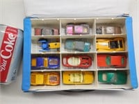 (12) Lesney Matchbox Cars w/Storage Case
