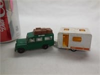 Lesney Matchbox Land Rover #12 & Caravan #31