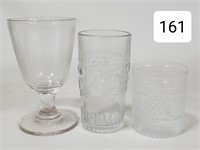 Old Pattern Glass Water Tumblers