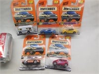 (5) Matchbox Die Cast Cars in Package 1997-98