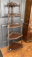 5 Tier Wood Corner Shelf