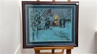 Mort Kunstler Framed Strategy in the Snow