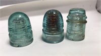 Set Of Antique Canadian Glass Insulators