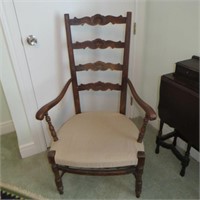 Antique Ladder Back Sitting Chair