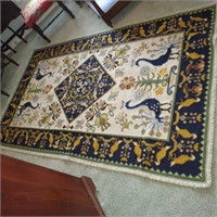 Gorgeous Rug with Peacocks