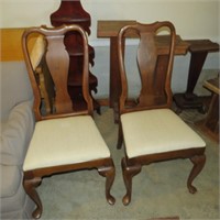 Pair of Queen Ann Style Dining Chairs