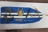 Assorted Harness Brackets and Brass Door Knocker
