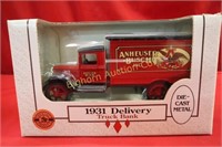 Anheuser-Busch Die-Cast Bank 1931 Delivery Truck