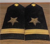 WWII US Navy All Bullion Ensign Shoulder Boards