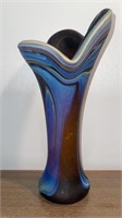 Hand Made Glass Vase,Made in Syria,11"