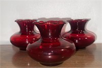 Vintage Set of 3 Small Vases