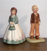 Vintage Set of 2 Porcelain Figurines