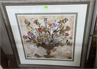 Vintage Floral Print Frame