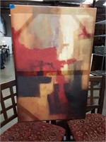 Abstract Painting Oil On Canvas 36"x24".(Q-8)