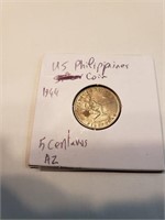 Philippines USA  Admistration 5 centavos 1944  VF+