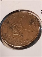 Philippines US Admistration1903 1/2 Centavo Bronze