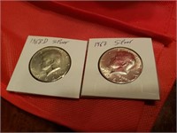US Silver 1/2 Dollar  J.Kennedy 1967,1968D