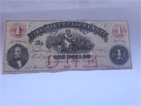 USA 1862 Virginia $1 XF++