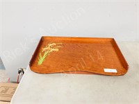 vinage wood bed tray   14" x  21"