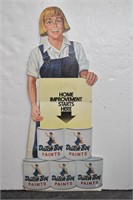 Vtg. Standing DUTCH BOY PAINT Cardboard Store Sign