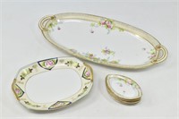 Hand Painted Nippon Trays