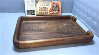 E-Z. Pastry cloth. Wood tray