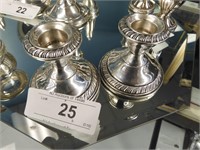 SIGNED STERLING SILVER CANDLEHOLDERS