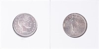 Coin 2 -Rare Quarters - 1899 & 1917
