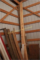 Wall of assorted lumber