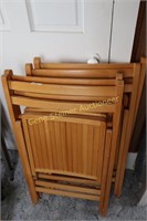 Wooden and Metal Folding Chairs