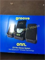 GROOVE ONN BLUETOOTH CD STEREO SYSTEM