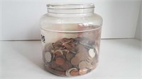JAR OF ASSORTED CANADIAN COINS