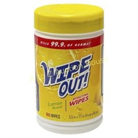 WIPE OUT ANTIBACTERIAL WIPES 24 units