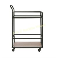 2 shelf cart bar cart