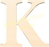 Oversized wooden letter "K"