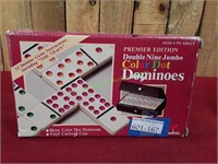 Double Nine Jumbo Color Dot Dominoes