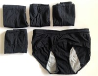 5 pack black high waisted full coverage women’s