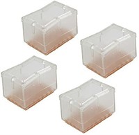 24pcs Rectangular Transparent Silicon Gel Chair