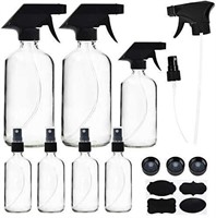 Youngever Set of 7 Clear Glass Spray Bottles, 2