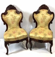 Pair of Victorian Belter Style Chairs