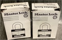 (2) Master Lock Padlocks