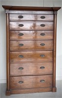 Antique Victorian Wellington Chest of Drawers